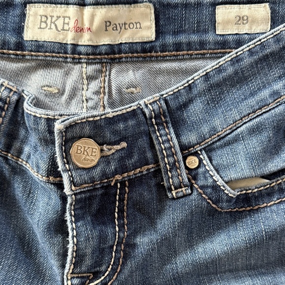 BKE Classic Straight Leg Jeans in Blue - Picture 2 of 3